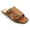 CAMEL, variant on GJPBGK Women Flat Slide Sandals Slide Sandals Cushioned Footbed Slip-On Sandals with Grip Sole for Daily Walking, Weekend Errands & Summer Outfits