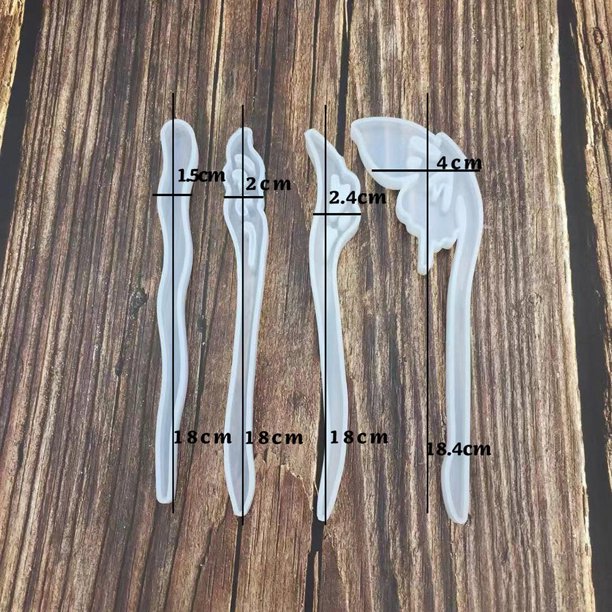 unbranded 8Ud Para Horquillas De Silicona Semitransparente Flexible Ideal Para Crear Artesanías Y Accesorios