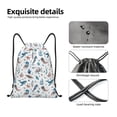 thumbnail image 4 of Bingfone Undersea Animals Drawstrings Backpacks Bags for Men Women Gym Drawstrings Bag-Small, 4 of 6