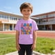 thumbnail image 5 of Blusas y camisas de manga corta con cuello redondo para niños y niñas, camisetas gráficas de manga corta, blusas con estampados bonitos para la temporada escolar., 5 of 9