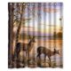 thumbnail image 1 of ABPHQTO Cortina de ducha Nature River Deer Cortina de ducha impermeable 150x180 cm, 1 of 2