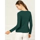 thumbnail image 5 of AllegK Cardigan Dobladillo Rizado RebeDe Punto Frente De CorbaPaMujeres Verde M, 5 of 6