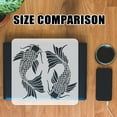 thumbnail image 3 of 12Pcs 12 Styles Animals Pattern Painting Stencil 11.8x11.8 inch Chinese Dragon Panda Koi Stencil Cat Deer Stencil Animal Theme Template for Painting on Wood Wall Canvas Fabric Furniture DIY, 3 of 7