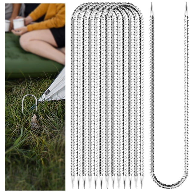Anclajes para Camas Elásticas Hldgras de Alta Resistencia 30 cm - Paquete de 10
