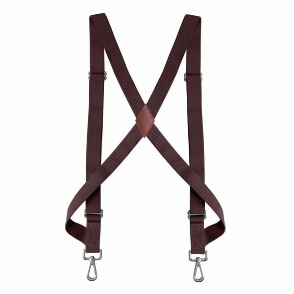 1 Pack 1 Inch Wide Elastic Work Suspenders For Men Heavy Duty Side Hook Adjustable Braces Fit Big & Tall Guys Various Classic Tones