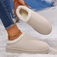 thumbnail image 5 of CHUMUD Slippers for Women Suede Leather Slippers with Faux Sherpa Collar Slip on Cozy Winter House Slippers for Indoor Outdoor, 5 of 5