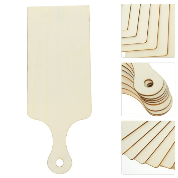 OULII Mini Charcuterie Board for Party Wood Cutting Board Beige Ideal for Home Use 8pcs Set