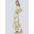 thumbnail image 3 of Woman Within Plus Size Printed Short-Sleeve Crinkle Maxi Dress, 3 of 6