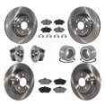 thumbnail image 1 of Transit Auto Roulements de Moyeu de Roue avant Arrière Assemblage Rotors de Frein à Disque et Kit de Tampons Semi-Métalliques (10 Pcs) pour Voiture Mercedes-Benz GLA250 CLA250 AWD - Côté Gauche Droit (Conducteur Passager) KBB-124218, 1 of 10