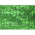 thumbnail image 1 of Ahgly Company Indoor Rectangle Oriental Green Industrial Area Rugs, 2' x 5', 1 of 4