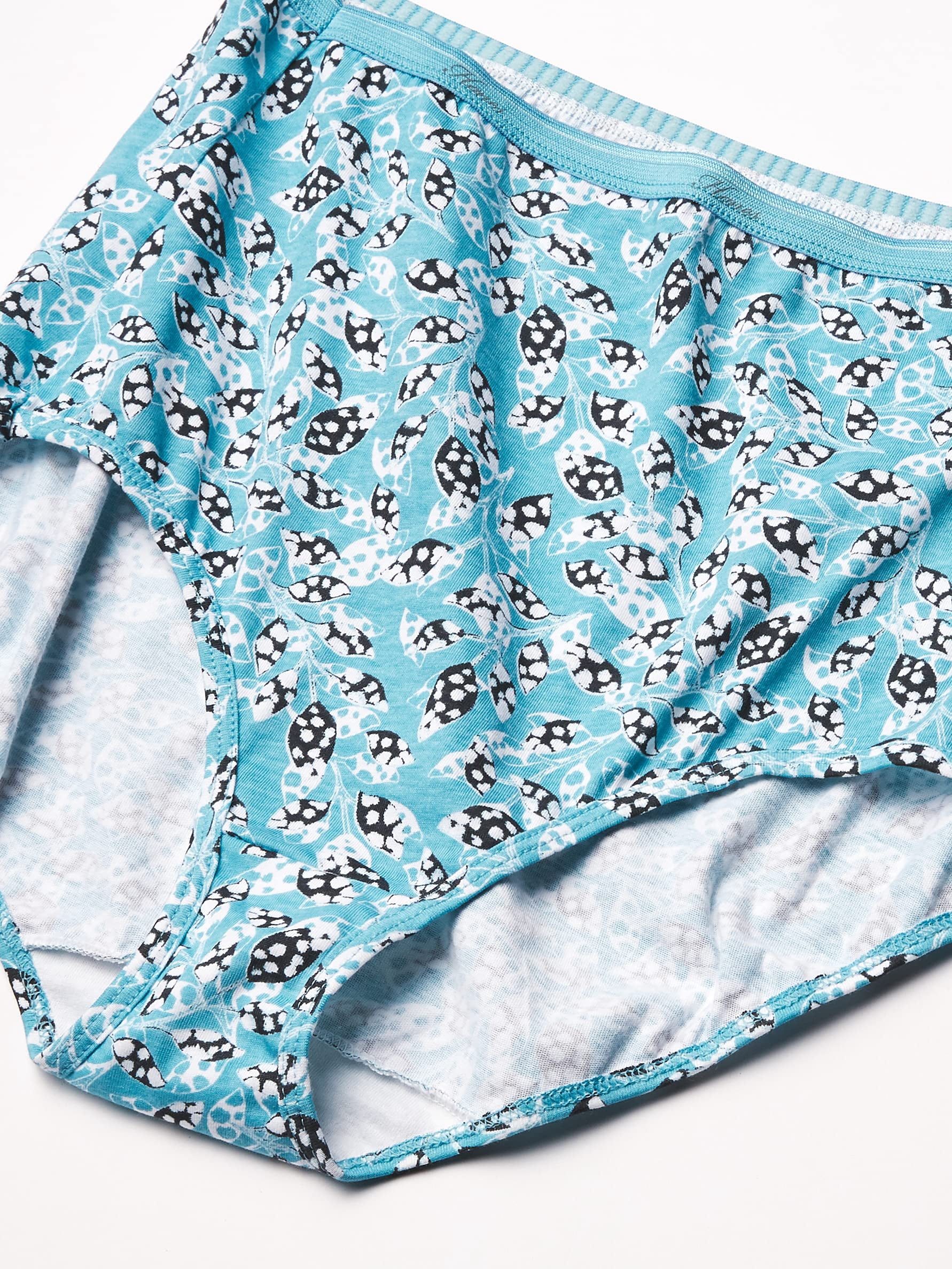 Hanes Women's Cotton High Waist Brief Underwear, 10-Pack