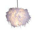 thumbnail image 3 of Esquirla Decorative Feather Lamp Shade Romantic Decor Desk Lamp Cover Pendant Light Cover Diameter 11.02inch, 3 of 8