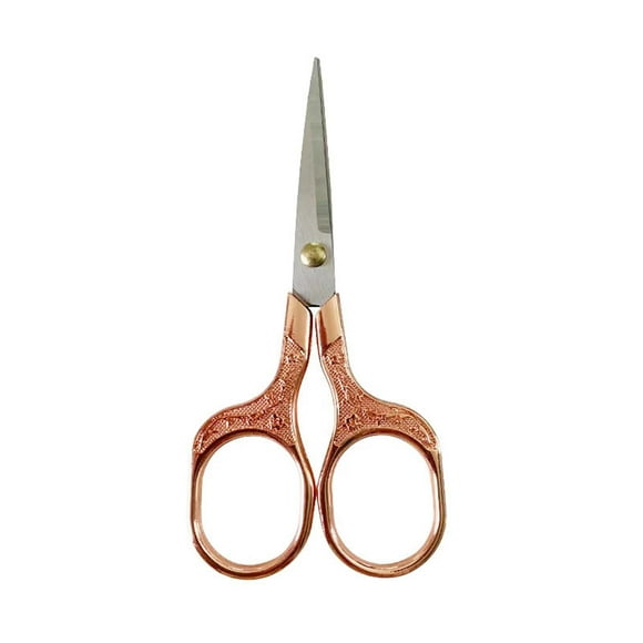 Ciseaux pour Bureau,Ciseaux en Acier Inoxydable,Ciseaux Vintage en Acier Inoxydable Électroplaqués Ciseaux Rétro Sculptés Pointes de Fil de Couture Ciseaux pour la Maison Ciseaux de Bureau