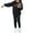 X11-Black, variant on 2 Pcs Girls Outfit Cute Printed Crew Neck Long Sleeve Hoodie And Leggings Grateful Clothing Set For Girl Size 9-10 Years, White