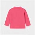 thumbnail image 4 of Toddler Kids Collared Long Sleeve Cotton Polo Shirts Boys Girls Basic Daily Wear School Uniform Shirts 2026,3Y,Hot Pink, 4 of 4