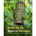 thumbnail image 3 of iBorn Squirrel Proof Bird Feeder Pigeon Proof Cage Bird Feeder for Outside with Squirrel, Pestoff Hanging Wild Bird Seed Feeder for Mix Seed Blends, Heavy Duty All Metal Copper 14 Inch, 3 of 8