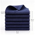 thumbnail image 4 of Cotton Waffle Weave Kitchen Dish Cloths, 6-Pack, Dark Blue | 12 x 12 Inches, Ultra Soft Absorbent Dish Towels, Quick Drying Dish Rags with Hanging Loop, 4 of 8