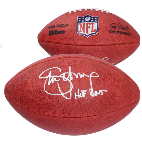San Francisco 49ers Autographed Wilson Duke Full Color Pro Football with ''HOF 2005'' Inscription