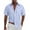 Light Blue, variant on Men's Casual Short Sleeve Button Down Striped Shirt Regular Fit Beach Yoga Work Fashion Shirts for Men with pockets