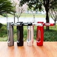 thumbnail image 3 of Luxury Aluminum/Glass Water Bottle - Co Water Bottle With Aluminum Alloy Exterior and Glass Interior - Ensures Your Drinks Remain Pure and Free from Any Metallic Taste (Silver), 3 of 7