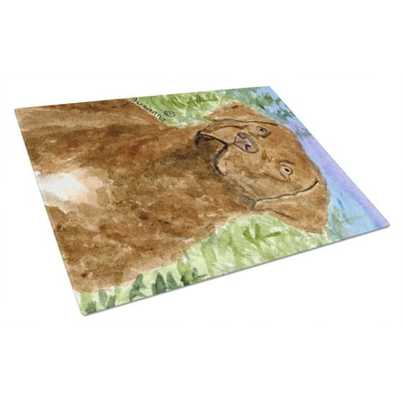 

Carolines Treasures SS8933LCB Chesapeake Bay Retriever Glass Cutting Board Large 12H x 16W multicolor