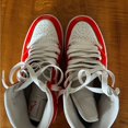 thumbnail image 2 of Nike Red and White High-Top Shoes, 2 of 4
