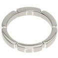 Pre Owned Cartier Maillon Panthere 4P Diamond 48 Ring, K18 White Gold