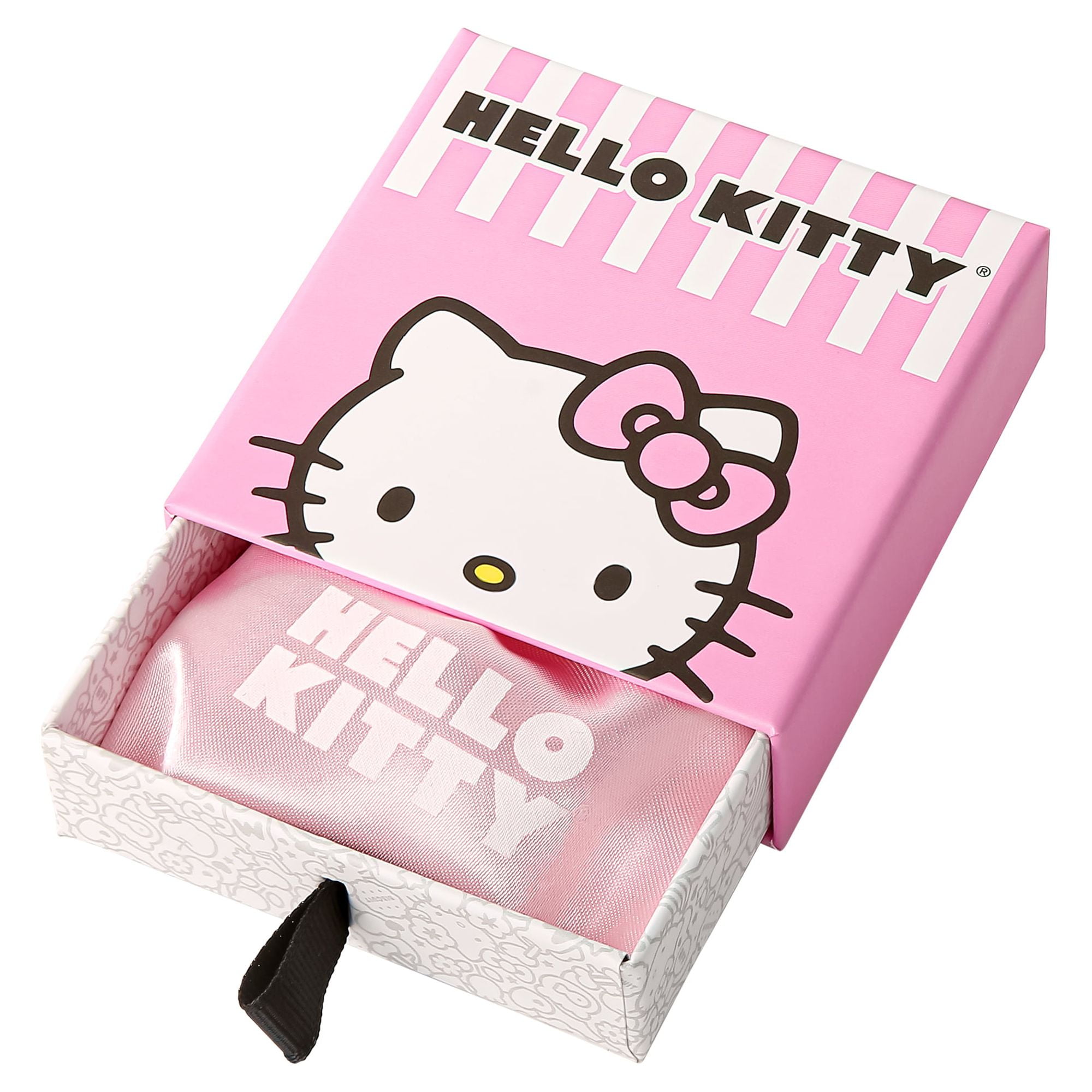 Hello Kitty Sliding Enamel Pave Initial Necklace - Letter B