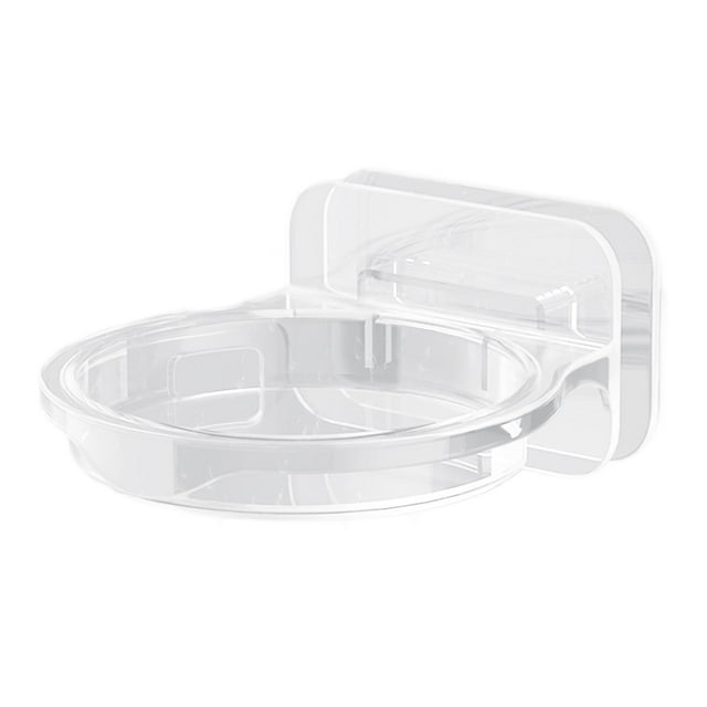 Luzkey Security Camera Floating Shelf Router Wall Shelf Easy Installation Speakers Storage Organizer for Home Living Room Bathroom Clear