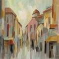 thumbnail image 2 of Vassileva, Silvia 15x15 White Modern Wood Framed Museum Art Print Titled - Pastel Street II, 2 of 4