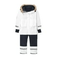 thumbnail image 5 of Krdevn Snowsuit Children's Boys Ski Suit Ski Overall Winter Warm Snow Overall Windproof Winter Suit with Removable Hood Mud Suit Outdoor Softshell Suit,Kids Clothing,6-7 Years, 5 of 6