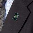 thumbnail image 2 of Wise White Tribal Owl Metal Rectangle Lapel Hat Pin Tie Tack Pinback, 2 of 3