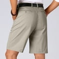 thumbnail image 3 of YUSIM Mens Chino Shorts with Pockets- Cotton Summer Casual Flat Front Shorts Gray Size 33, 3 of 5