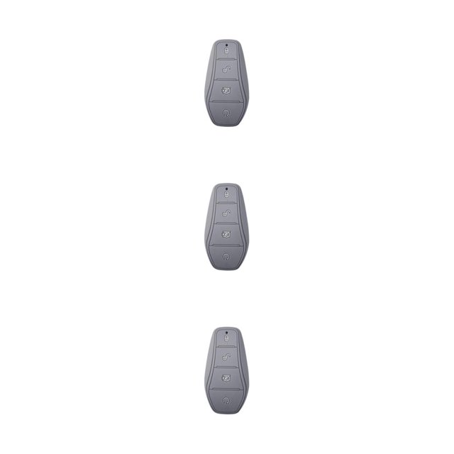 Decodeary Silicone Car Cover Glow In Dark For 360° Protection Scratch-proof Silica Gel Case For BYD Atto Gray 9 x 5cm 3Set