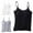Black+White+Gray, variant on Uccdo Big Girls Womens Camisole Workout Yoga Racerback Tank Tops Basic Cami with Built in Shelf Bra, Pack of 3