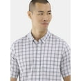 thumbnail image 3 of George Men's & Big Men's Short Sleeve Poplin Button-Up Shirt, Sizes S-3XL, 3 of 5