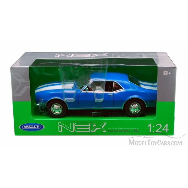 1968 Chevy Camaro Z/28, Blue - Welly 22448 - 1/24 scale