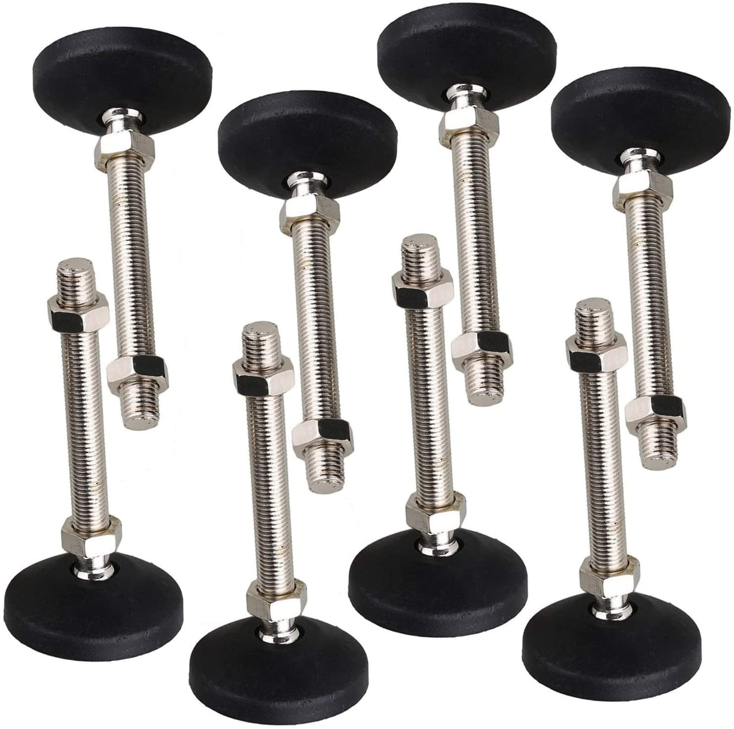 Swivel Furniture Leg Levelers, M8 Thread Adjustable Heavy Duty Leveling