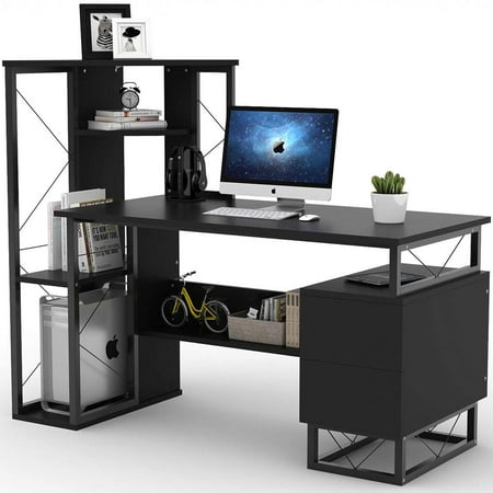 Tribesigns Computer Desk For Small Spaces 57 Functional Writing