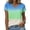 Green, variant on Womens Tshirt Short Sleeve Summer Tops V Neck Casual Basic Tee Shirts Short Sleeve Blouses For Women Orange S