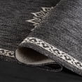 thumbnail image 3 of Outdoor Rug 5x7 Medallion Darkgray Modern Area Rugs For Indoor And Patios Kitchen Hallway Mats Washable Porch Deck Outside Carpet (medallion 5 X 7), 3 of 9