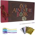 thumbnail image 1 of RECUTMS Our Adventure Book DIY Photo Album 80 Pages Gift for Memory Book（11.4*7.5in）, 1 of 4