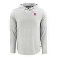 thumbnail image 2 of Men's Cutter & Buck Gray NC State Wolfpack Coastline Epic Comfort Eco Recycled Long Sleeve Hoodie T-Shirt, 2 of 3