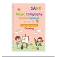thumbnail image 4 of Mintile Sank Magic Practice Copybook, (4 Book + 10 Refill) Number Tracing Book For Preschoolers With Pen, Magic Calligraphy Copybook Set Practical Reusable Writing Tool Simple Hand Lettering, 4 of 10