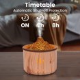 thumbnail image 6 of VAVSEA Essential Oil Diffuser,400ml Flame Diffuser, Air Humidifier with Remote Control,for Bedroom Home, Valentines Day Gifts, Wood Color, 6 of 8