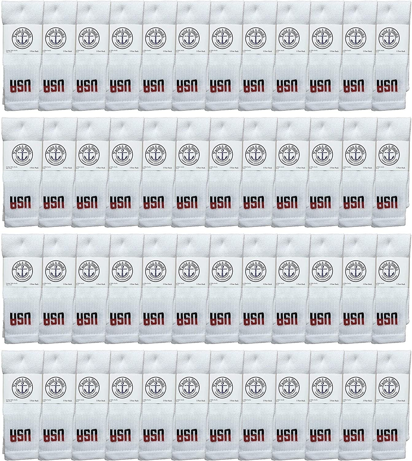 48 Pairs Bulk Women's Tube Socks, Cotton, Wholesale Sock Homeless