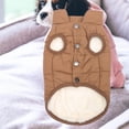 thumbnail image 4 of Ropa para perros pequeños, ropa cómoda, ropa ligera a la moda para clima frío, ropa de otoño, chaqueta de invierno, disfraz de mascota para cachorros Café Yinane Chaqueta de perros, 4 of 8