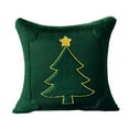 thumbnail image 3 of Christmas Velvet Decorative Throw Pillow Covers Christmas Sofa Decoration One Sided Pattern Comfortable & Breathable Pillow Covers 18x18", 3 of 7