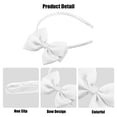 thumbnail image 4 of Diadema con lazo Unique Bargains diadema de poliéster linda de moda para adolescente blanco 59x44 pulgadas, 4 of 7