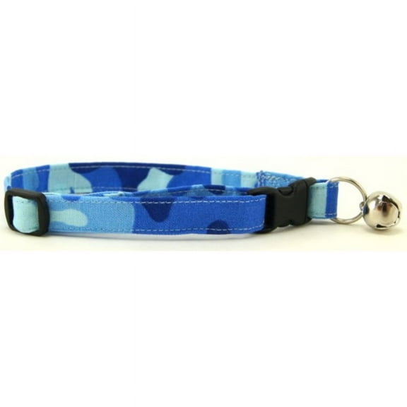 Blue Camo Cat Collar